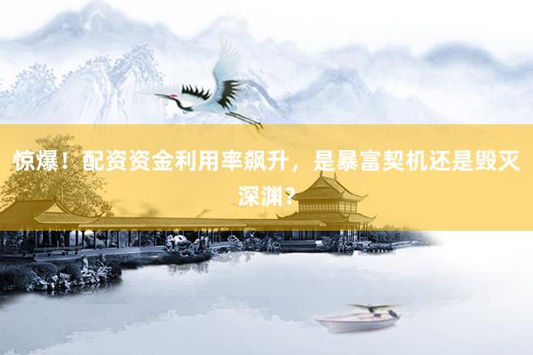 惊爆！配资资金利用率飙升，是暴富契机还是毁灭深渊？