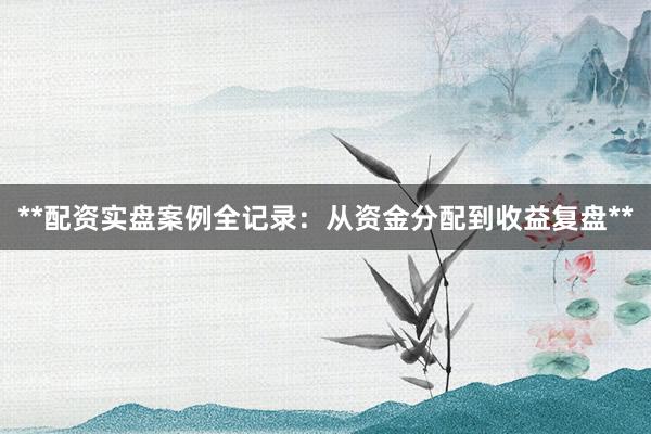 **配资实盘案例全记录：从资金分配到收益复盘**