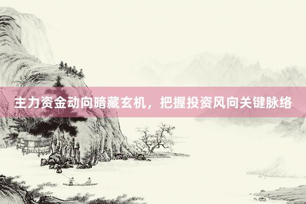 主力资金动向暗藏玄机，把握投资风向关键脉络